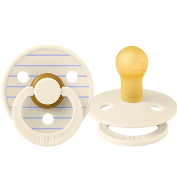 Класична латексна пустушка BIBS Colour STUDIO Collection Pin Ivory Hush 0-6 міс. розмір 1