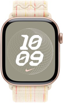 Ремінець Apple Nike Sport Loop для Apple Watch 46mm Starlight/Pink (MYJE3)