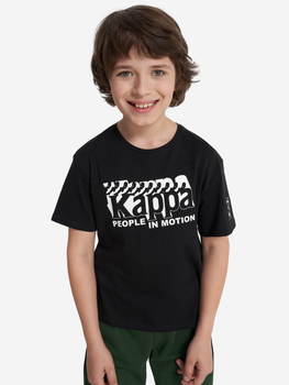 Футболка для хлопчиків Kappa 134-140 Чорний 131278KAP-99