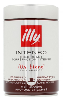 Кава мелена Illy Intenso Bold Roast в металевій банці 250 г (8003753900469)