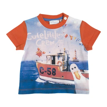 Футболка для хлопчика Chicco 090.61702.045 74 см Різнокольоровий