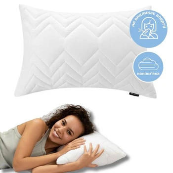 Подушка NORDIC COMFORT IDEIA 40х60 см чехол стеганный антиаллергенное волокно белая