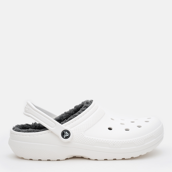 Chodaki damskie ocieplane Crocs Classic Lined Clog 203591-10M 36-37 (M4/W6) Białe (0191448251298)