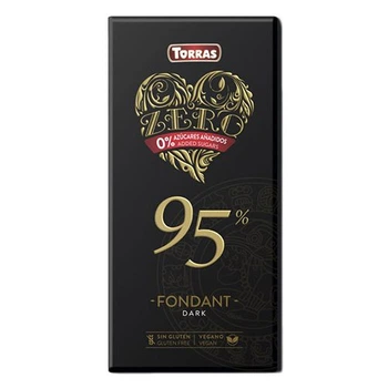 Шоколад Torras екстра чорний 95% 100г