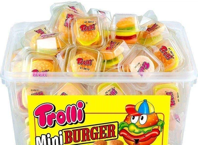 Жувальний мармелад Trolli mini burger 60шт 600г