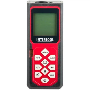 Дальномер лазерный Intertool 80 м точность +/- 2 мм память на 20 значений LCD дисплей с подсветкой (000053542)