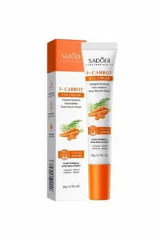 Крем для шкіри навколо очей з екстрактом вітамінів моркви Sadoer B Carrot Eye Cream, 20 мл