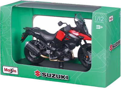 Model motocykla metalowy Maisto Suzuki V-Storm z podstawką 1:12 (090159327110)