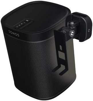 Uchwyty ścienne do głośników Hama Wall Bracket Mount for Sonos Play 1 One 1 szt Black (4047443332998)