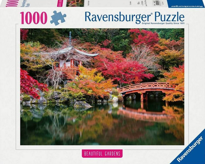 Пазл Ravensburger Сад Дайго-дзі Кіото Японія 70 x 50 см 1000 деталей (4005555008491)