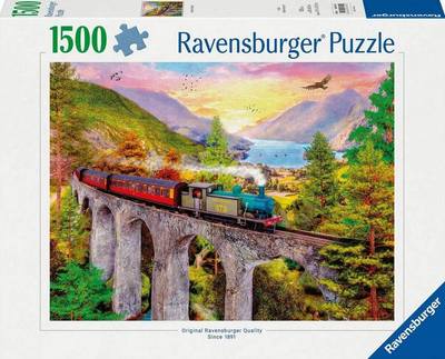 Пазл Ravensburger Поїздка на осінньому поїзді 80 x 60 см 1500 деталей (4005555007951)