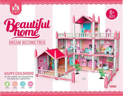 Ляльковий будиночок Lean Toys Sweet Home світлозвуковий з аксесуарами (5905515352673)