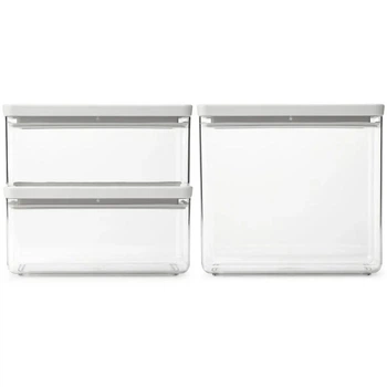 Набір ємностей для зберігання Brabantia Tasty 2 х 1.5 л + 1 х 3.5 л 230806 (00801271)