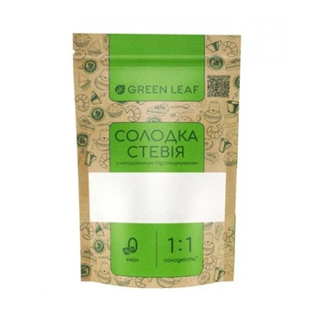 Солодка Стевія (1:1) 250г GREEN LEAF GREEN LEAF