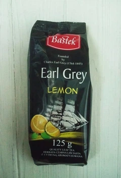 Чай чорний листовий Bastek earl grey lemon 125г