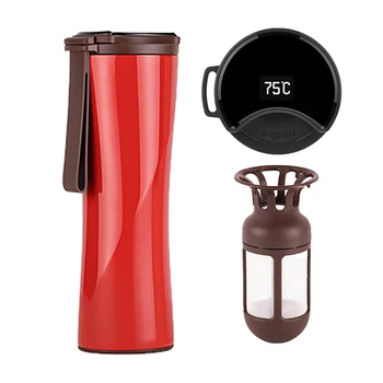 Термокружка Kiss Kiss Fish MOKA Smart Coffee Tumbler 430ml Red