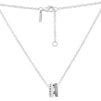 Серебряное колье с фианитами, вес изделия 5,36 гр (2160366)