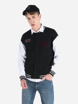 Бомбер чоловічий Colin's CL1064694BLK S Black (8683197785404)