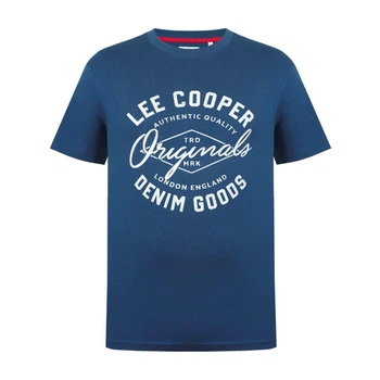 Футболка Lee Cooper Cooper Logo T Shirt L Синий 59013118-2