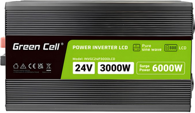 Інвертор Green Cell INVGC24P3000LCD 3000 Вт