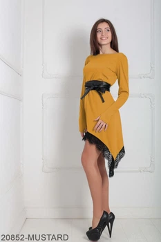 Женское платье Подіум Stima 20852-MUSTARD S Горчичный