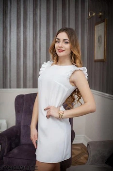 Женское платье Подіум Saga 17942-WHITE XS Белый
