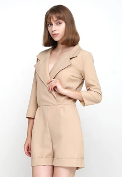 Женский комбинезон Подіум Elizion 23982-BEIGE XS Бежевый