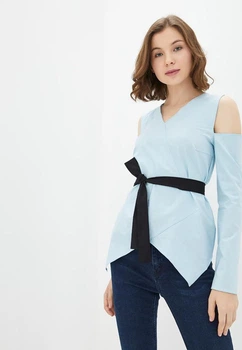 Женская блузка Подіум Maiza 21261-LIGHT/BLUE S Голубой
