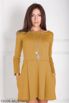 Жіноче плаття Подіум Alay 15006-MUSTARD XXL Гірчичний