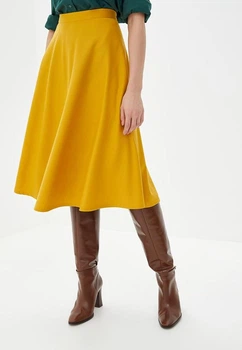 Женская трикотажная юбка Подіум Cont 27562-MUSTARD S Горчичный