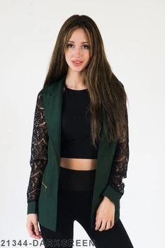 Жіночий кардиган Подіум Garcia 21344-DARKGREEN S Зелений