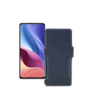Чохол-книжка з екошкіри для телефону Xiaomi Redmi K40 2021 Чорний глянець