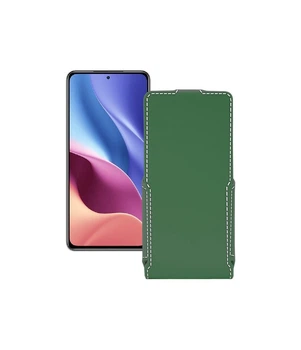 Чохол-фліп з екошкіри для телефону Xiaomi Redmi K40 2021 Темно-зелений