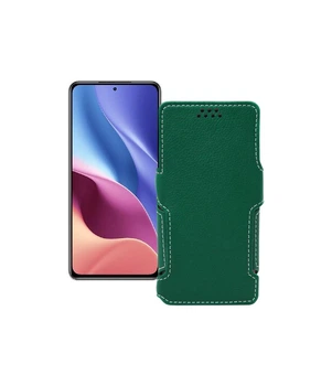 Чохол-книжка з екошкіри для телефону Xiaomi Redmi K40 2021 Темно-зелений