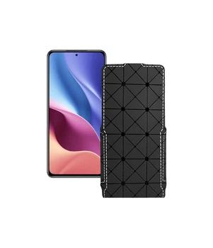 Чохол-фліп з екошкіри для телефону Xiaomi Redmi K40 2021 Чорний ромб