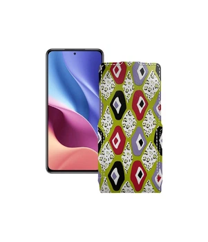 Чохол-фліп з екошкіри для телефону Xiaomi Redmi K40 2021 Камені-кольорові