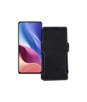 Чохол-книжка з екошкіри для телефону Xiaomi Redmi K40 2021 Чорний ромб