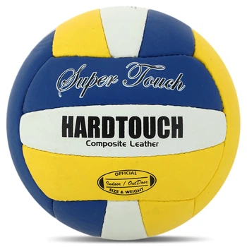 М'яч волейбольний Клеєний Composite Leather HARD TOUCH VB-4399 (композитна шкіра, №5, 3 шари, клеєний)