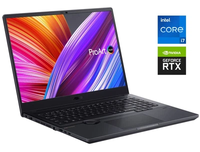 Игровой ноутбук Asus ProArt Studiobook H7600ZX / 16" (3840x2400) OLED / Intel Core i7-12700H (14 (20) ядер по 3.5 - 4.7 GHz) / 32 GB DDR5 / 2000 GB SSD NVMe / nVidia GeForce RTX 3080 Ti, 16 GB GDDR6, 256-bit / WebCam б/у