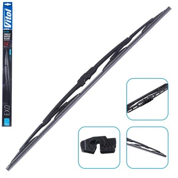 Щітка склоочисника каркасна VITOL EXO 24" (600 мм)