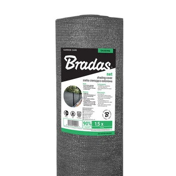 Затіняюча сітка Bradas 90% (1,5х10м) сіра фасована A100228
