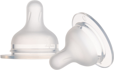 Соска силіконова Canpol babies до пляшечки S-Shape L середня 2 шт (59/893)