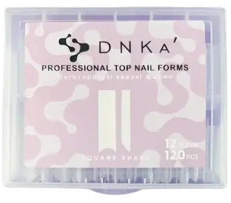 Верхние формы для наращивания ногтей DNKa Top Nail Forms Square Sharp 120 шт