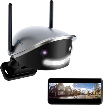 Уличная камера видеонаблюдения с двумя объективами 4MP GENBOLT 2.5K PoE WIFI GB212K