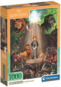 Puzzle Clementoni Compact The Lion King 1000 elementów (8005125399024)