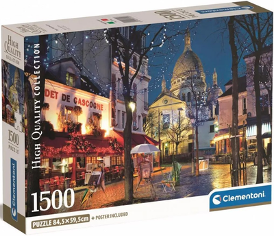 Puzzle Clementoni Compact Paris - Montmartre 1500 elementów (8005125317097)