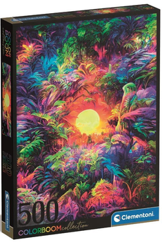 Puzzle Clementoni Color Boom Psychedelic Jungle Sunrise 500 elementów (8005125355181)