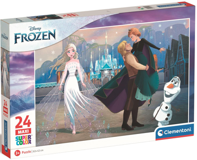 Puzzle Clementoni Maxi Super Kolor Frozen 24 elementy (8005125242429)