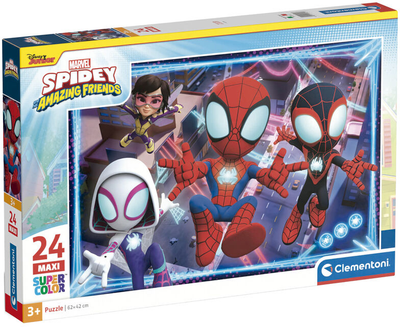 Puzzle Clementoni Maxi Super Kolor Spidey And His Amazing Friends 24 elementy (8005125285273)