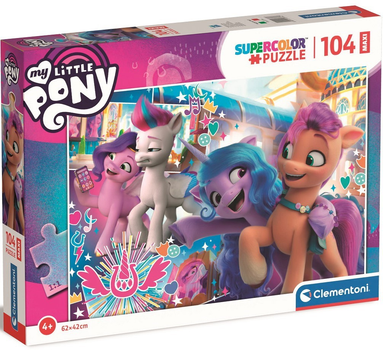 Puzzle Clementoni Maxi Super Kolor My Little Pony 104 elementy (8005125237647)